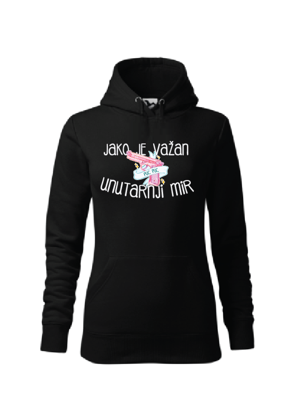 Jako je važan unutarnji mir | Ženska hoodica