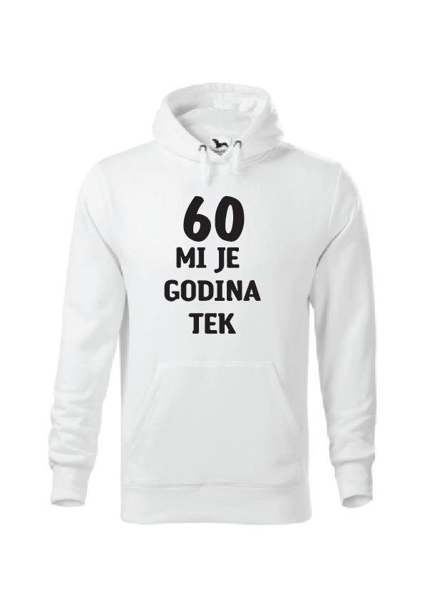 (godine) mi je godina tek | Muška hoodica