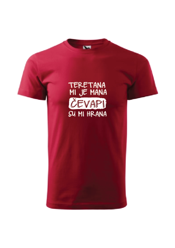 Teretana mi je mana čevapi su mi hrana | Muška majica