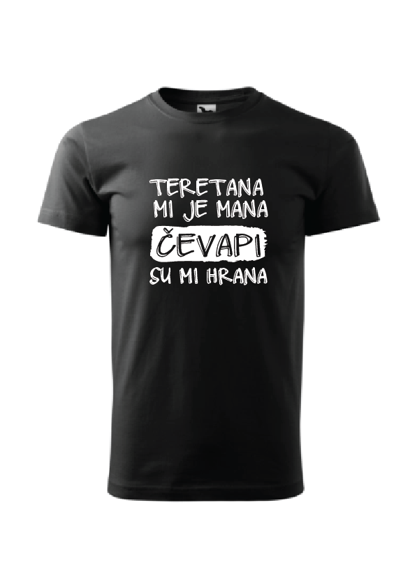 Teretana mi je mana čevapi su mi hrana | Muška majica