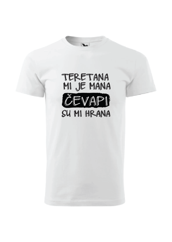 Teretana mi je mana čevapi su mi hrana | Muška majica