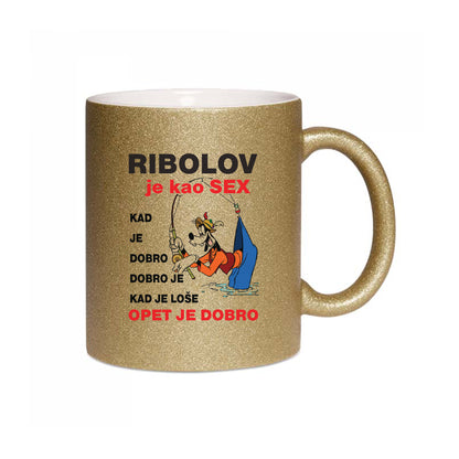 Ribolov je kao sex, kad je dobro dobro je. Kad je loše, opet je dobro | Keramička šalica