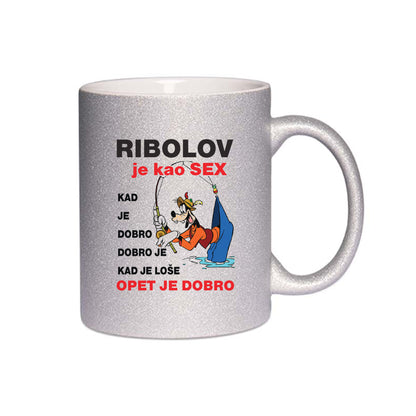 Ribolov je kao sex, kad je dobro dobro je. Kad je loše, opet je dobro | Keramička šalica